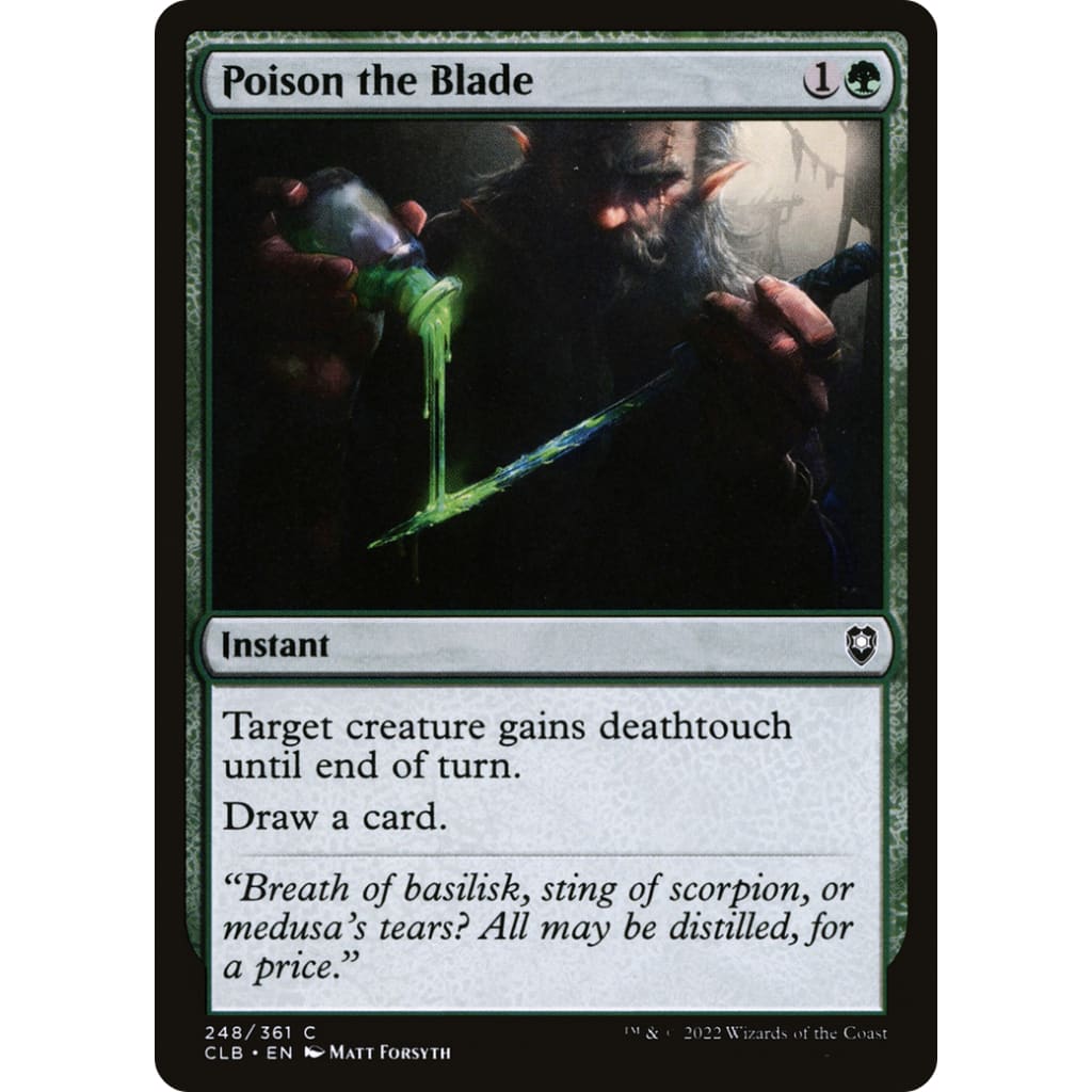 Poison the Blade (CLB-248) - Single