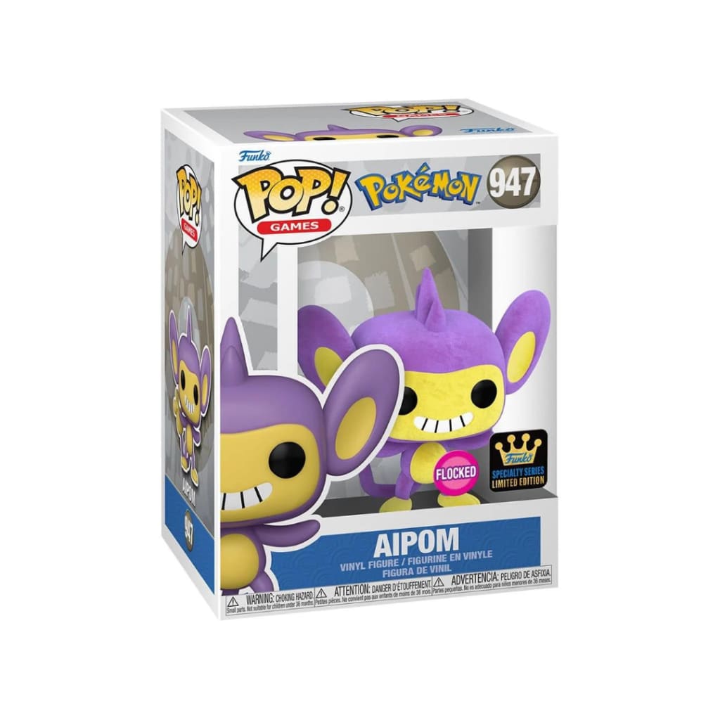 Pokemon Aipom Flocked Funko Pop! Vinyl Figure #947