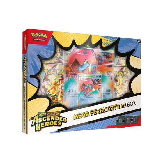Pokemon Ascended Heroes Mega ex Boxes - Feraligatr Ex