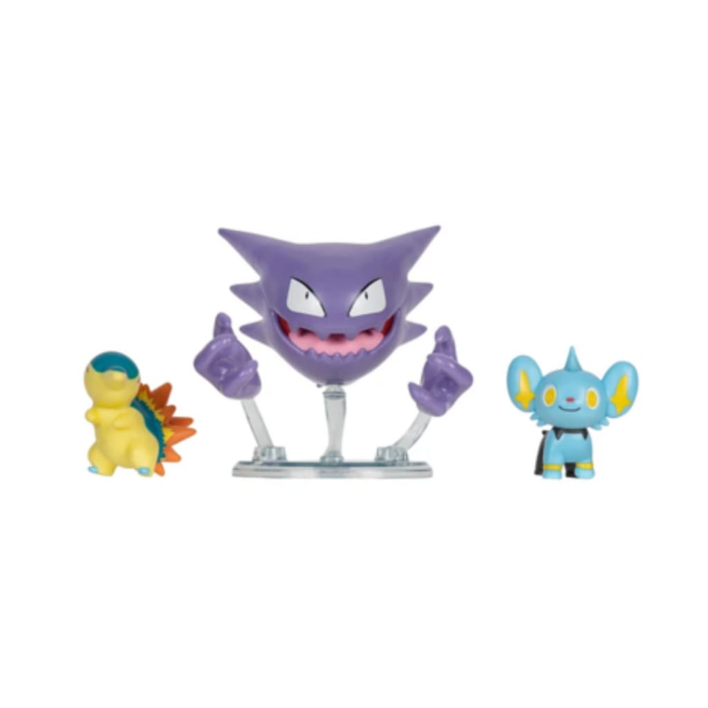Pokemon Battle Figure Set Shinex Haunter and Cyndaquil