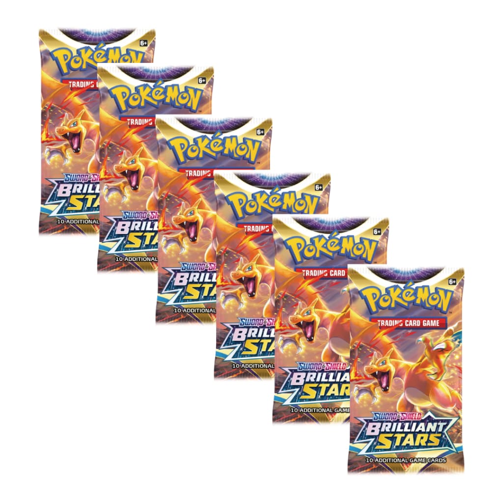 Pokemon Brilliant Stars Pack Bundle - 6 Packs
