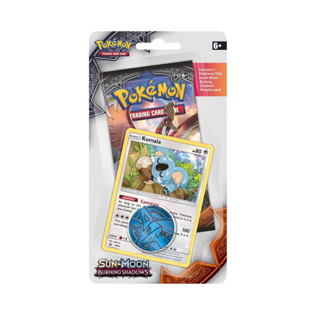 Pokemon Burning Shadows Checklane Blister - Komala