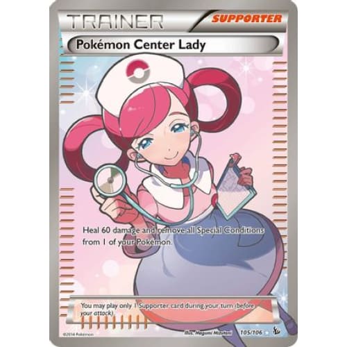 Pokémon Center Lady (105/106) Ultra Rare Holofoil - Single