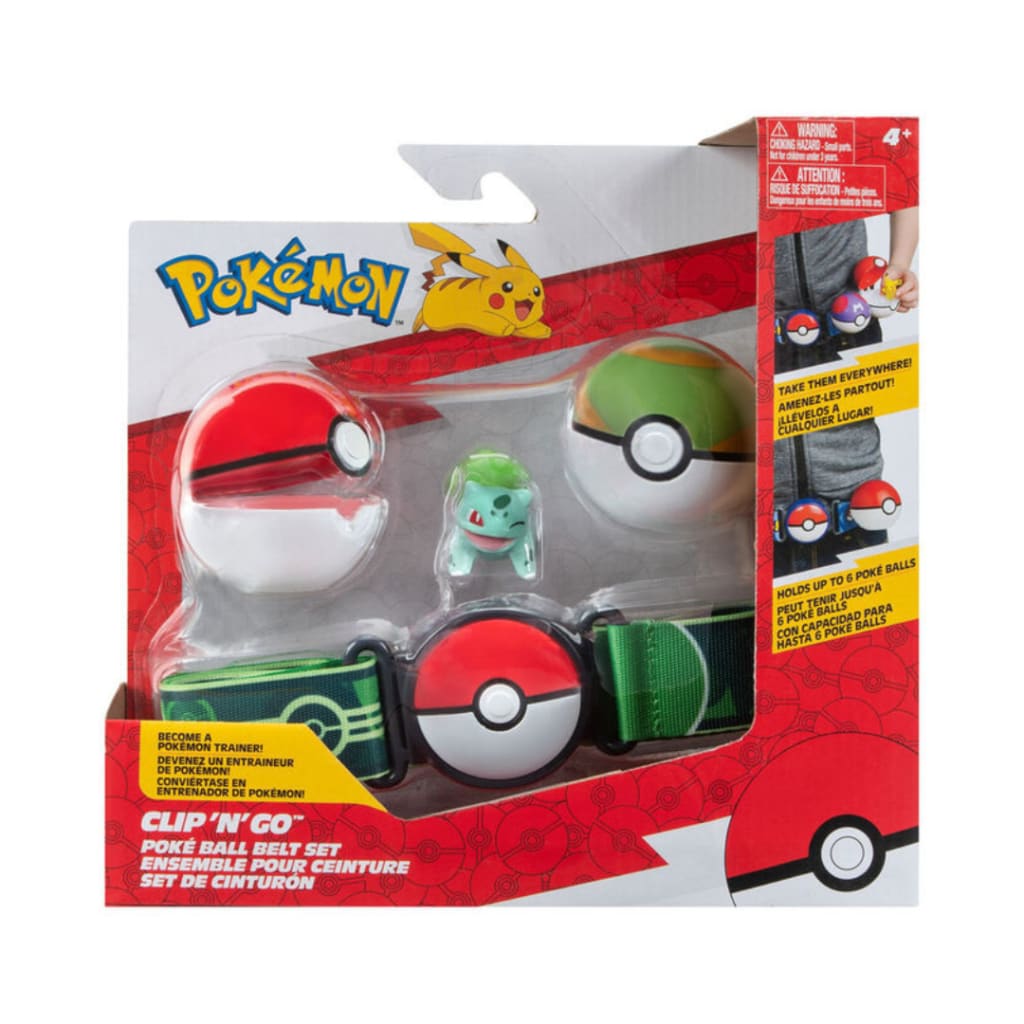 Pokemon Clip ’N’ Go Belt Set - Bulbasaur + Poké Ball