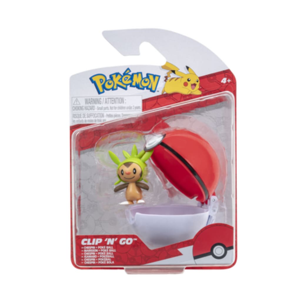 Pokemon Clip ’N’ Go Chespin and Poke Ball