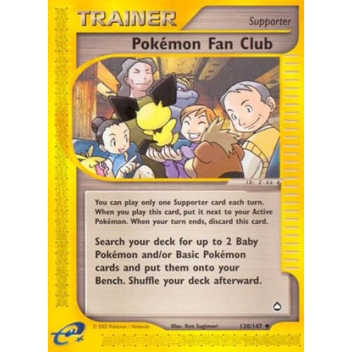 Pokémon Fan Club (130/147) Uncommon Reverse Holofoil