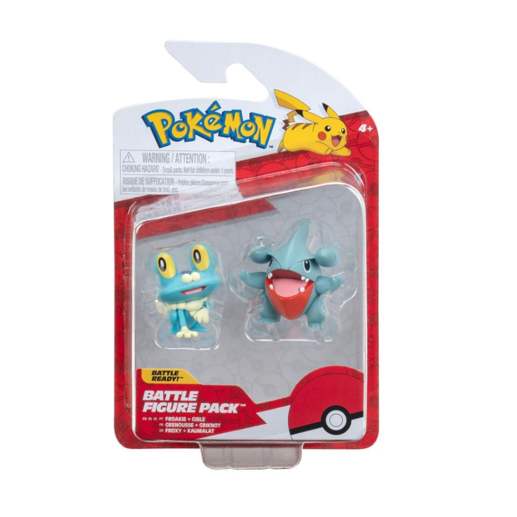 Pokemon Gible and Froakie 2-in Battle Figure Set 2-Pack