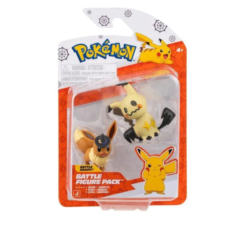 Pokemon Halloween Battle Figure - Eevee + Mimikyu