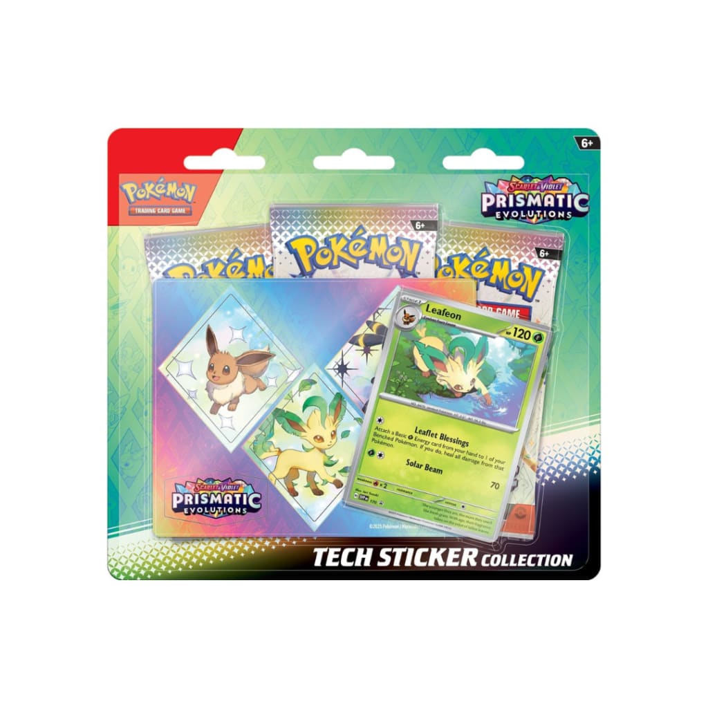 Pokemon Prismatic Evolutions Tech Sticker Collection