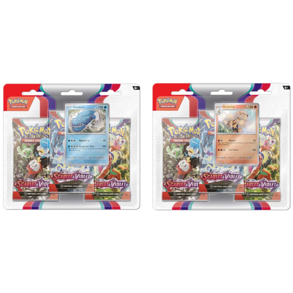 Pokemon Scarlet And Violet 3 Pack Bundle