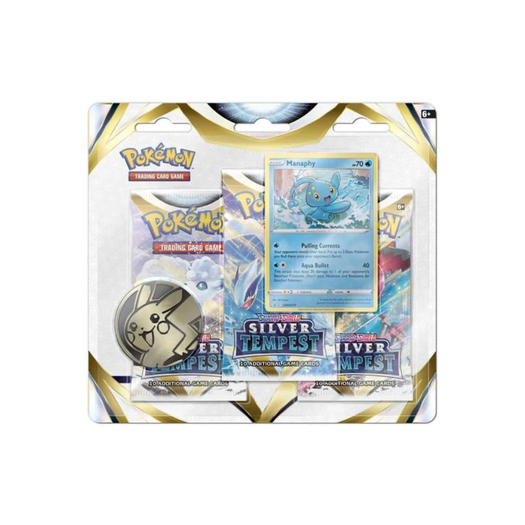 Pokemon - Silver Tempest - 3 Pack Blister - Manaphy