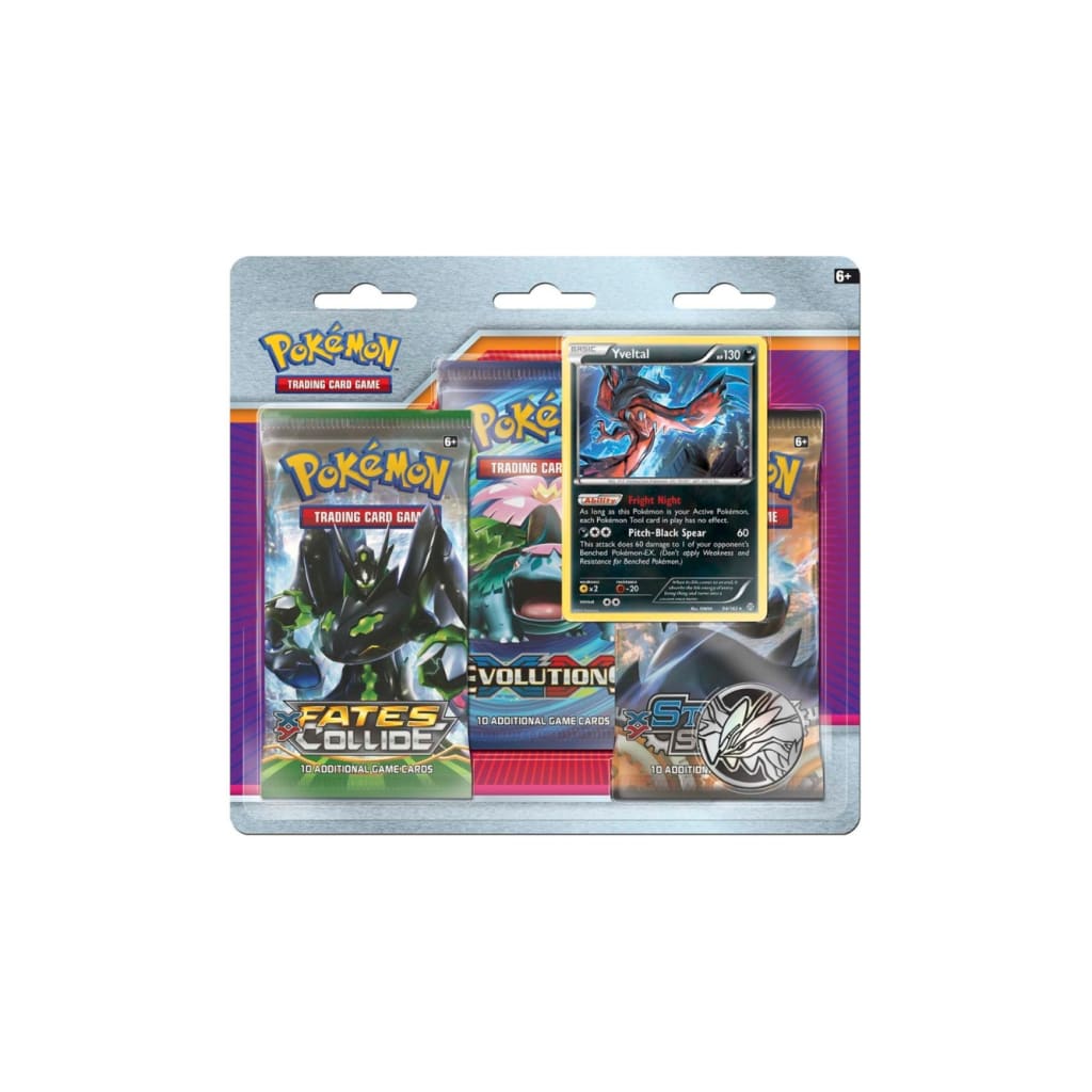 Pokémon TCG: 3 Booster Packs Coin & Yveltal Promo Card