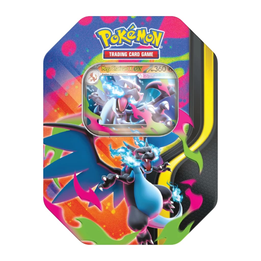 Pokemon TCG: Mega Charizard Tin - X