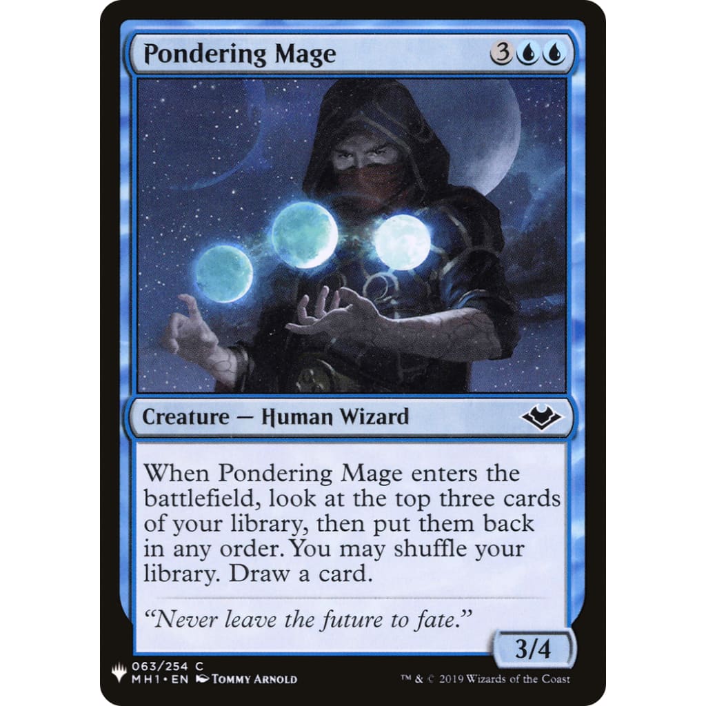 Pondering Mage (PLST-MH1-63) - Single