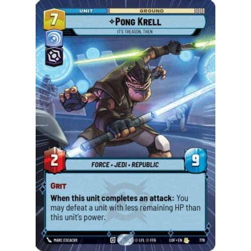 Pong Krell - It’s Treason Then (Hyperspace Foil) (778) Foil