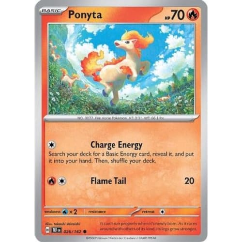 Ponyta (26) Common Reverse Holofoil - Single