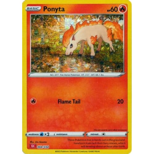 Ponyta (4) Rare Holofoil - Single