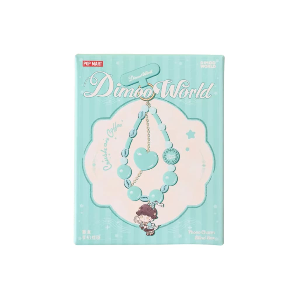 POP MART DIMOO Crush On Coffee Series Blind Box Phone Charm