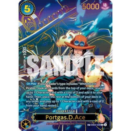 Portgas.D.Ace - EB02-028 (SP) R Carrying On His Will Foil