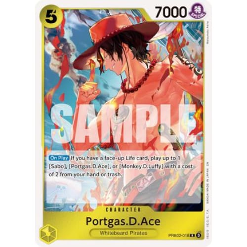 Portgas.D.Ace PRB02-018 R Premium Booster -The Best- Vol. 2