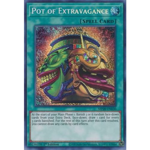 Pot of Extravagance (MP20-EN030) Prismatic Secret Rare 1st