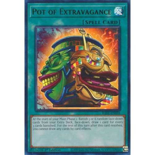 Pot of Extravagance (UR) - RA01-EN059 Ultra Rare 1st