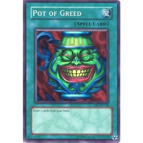 Pot of Greed (DB1-EN134) Super Rare Unlimited - Single
