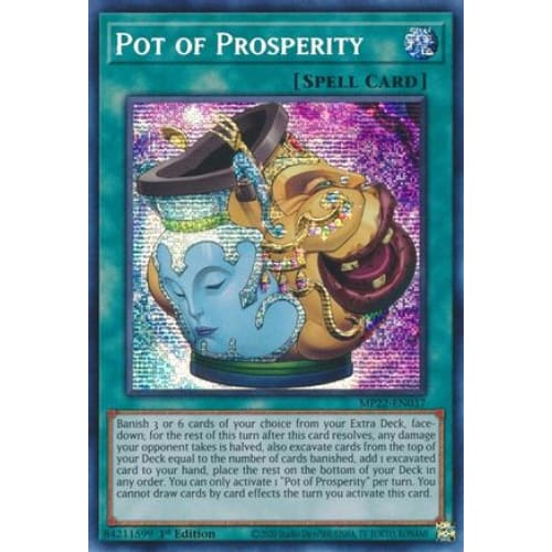 Pot of Prosperity (MP22-EN037) Prismatic Secret Rare 1st
