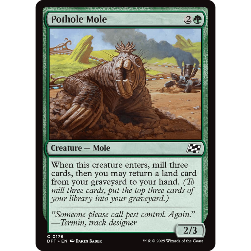 Pothole Mole (DFT-176) - Single