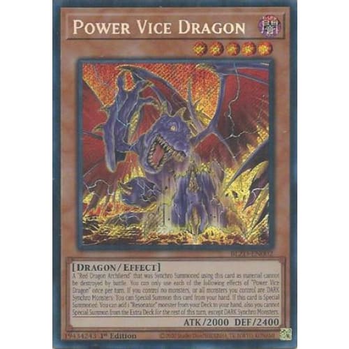 Power Vice Dragon - BLZD-EN002 Secret Rare 1st Edition