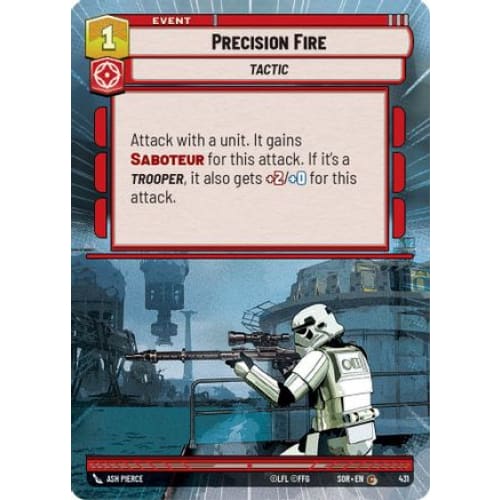 Precision Fire (Hyperspace) (431) - Spark of Rebellion Foil