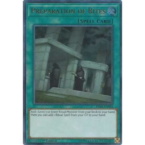 Preparation of Rites (BLRR-EN088) Ultra Rare 1st Edition
