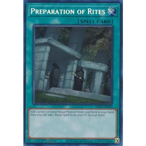 Preparation of Rites (Secret Rare) - RA02-EN056 Secret Rare