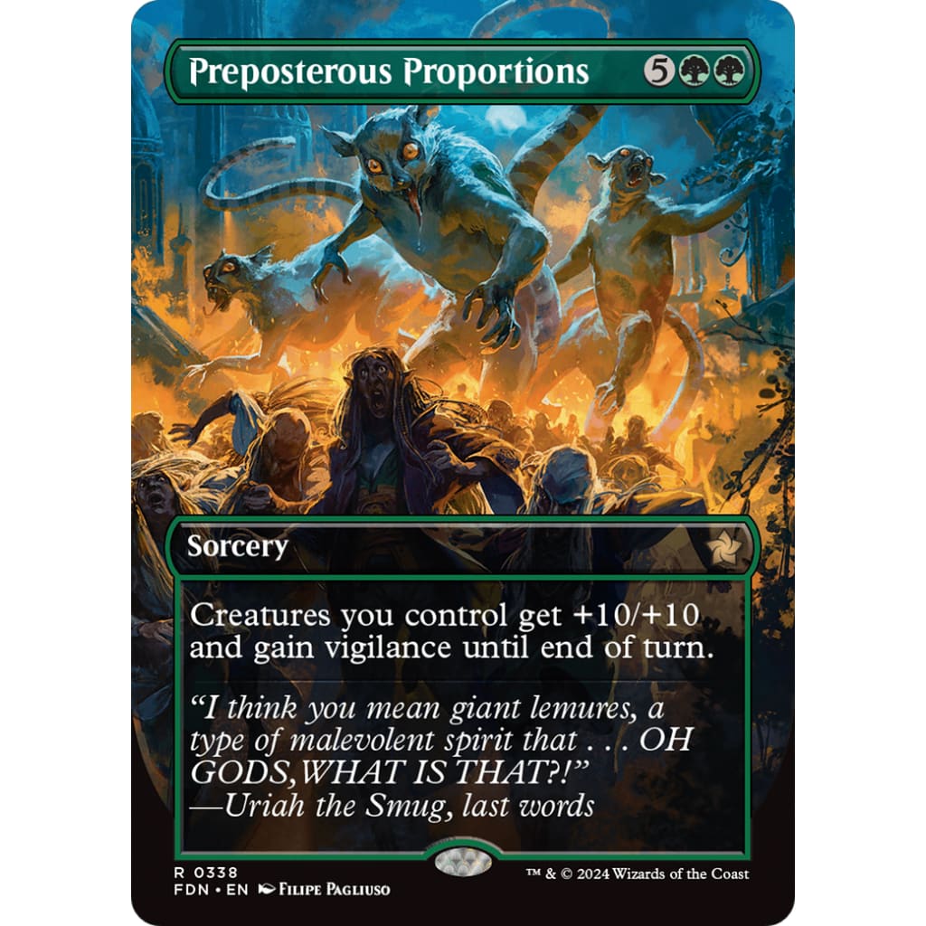 Preposterous Proportions (FDN-338) (Borderless) Foil