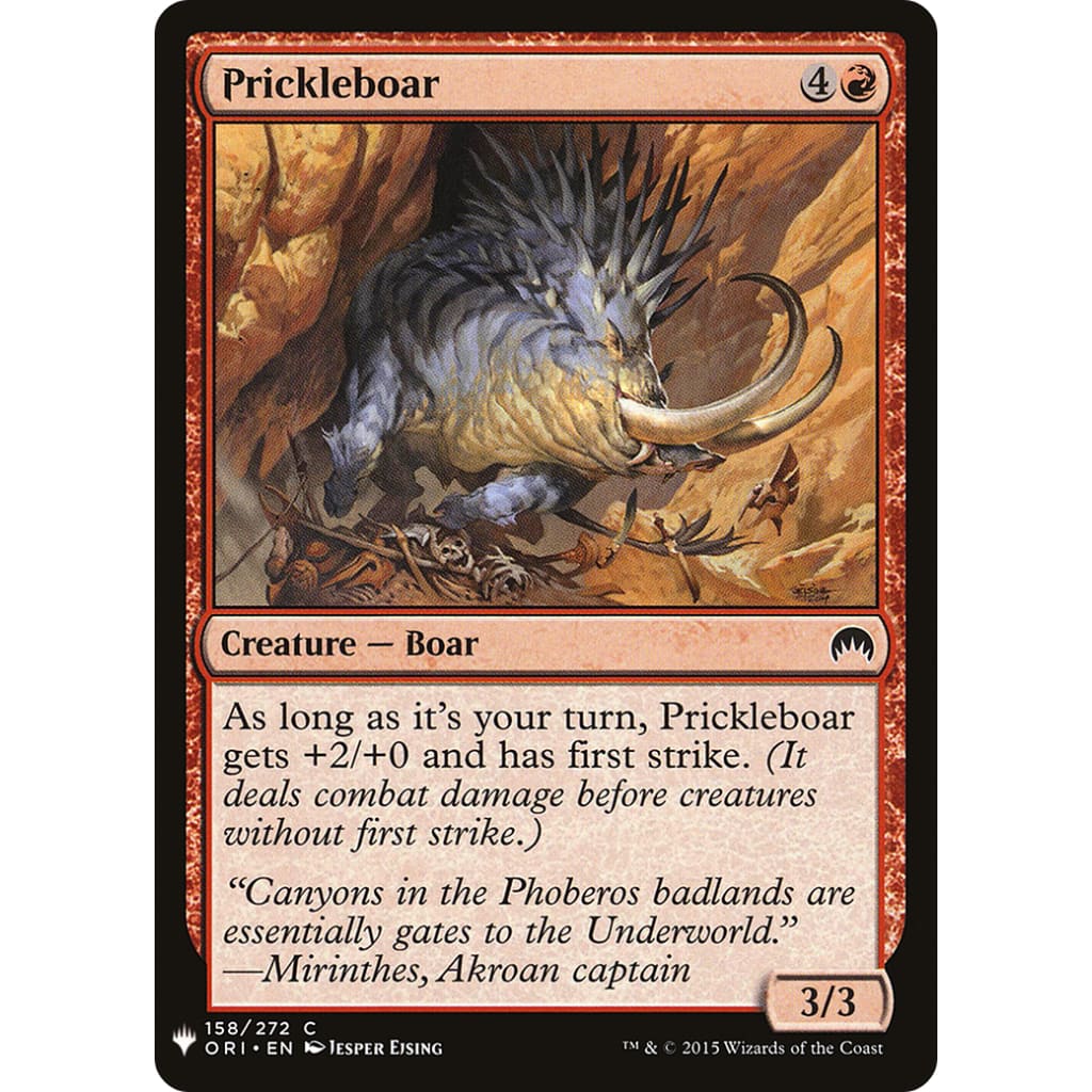 Prickleboar (PLST-ORI-158) - Single