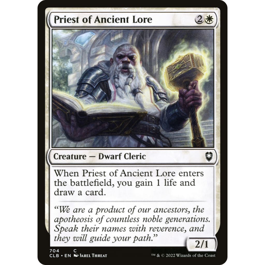 Priest of Ancient Lore (CLB-704) - Single
