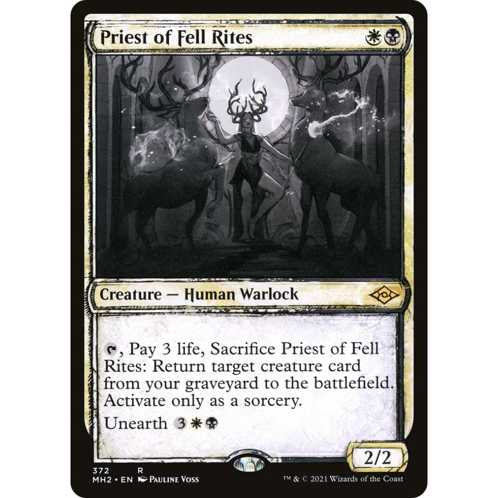 Priest of Fell Rites (MH2-372): (Showcase) Foil - Single