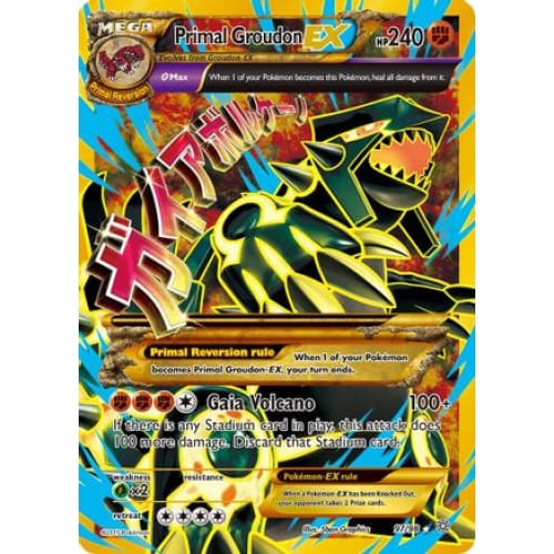 Primal Groudon-EX (097/098) Secret Rare Holofoil - Single