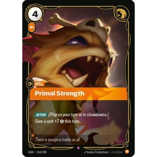 Primal Strength (154/298) - Origins Foil - Single
