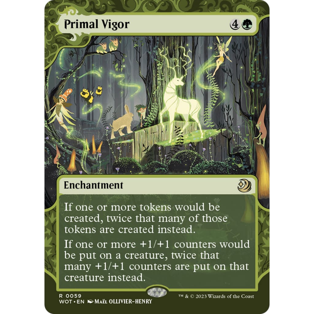 Primal Vigor (WOT-059): (Showcase) (Borderless) - Single