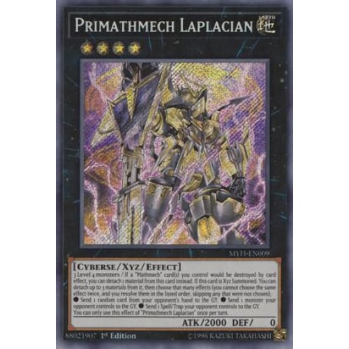 Primathmech Laplacian (MYFI-EN009) Secret Rare 1st Edition