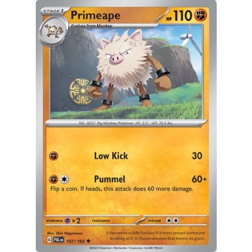 Primeape (107) Uncommon Reverse Holofoil - Single