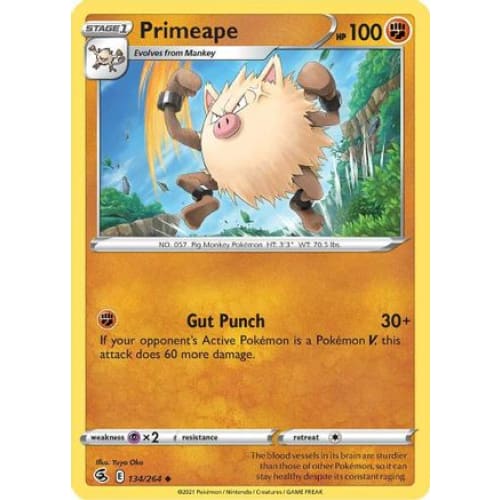 Primeape (134/264) Uncommon Reverse Holofoil - Single