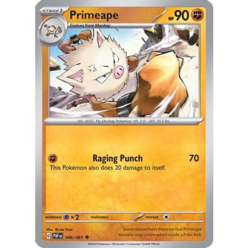 Primeape (46) Uncommon Reverse Holofoil - Single