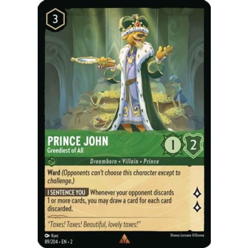 Prince John - Greediest of All (89/204) - Rise
