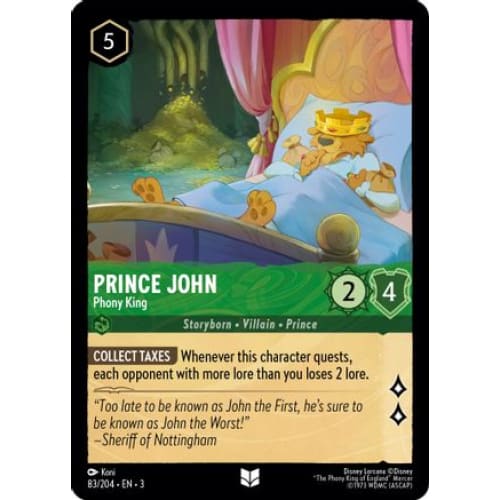 Prince John - Phony King (83//204) - Into the Inklands Cold