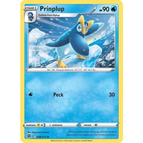 Prinplup (036/172) Uncommon - Single