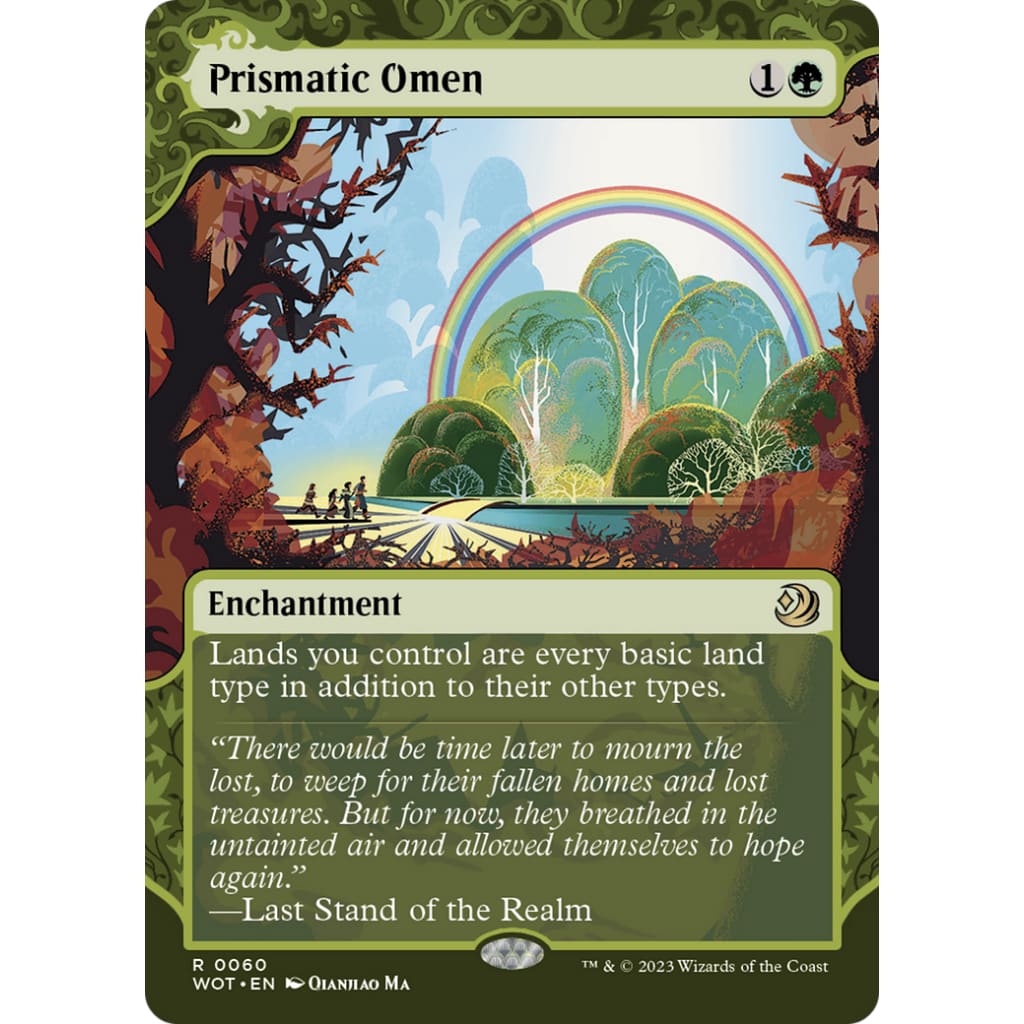 Prismatic Omen (WOT-060): (Showcase) (Borderless) - Single