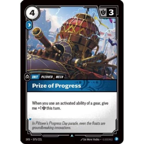 Prize of Progress (075/221) - Spiritforged Foil - Single