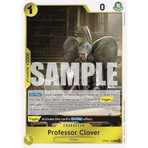 Professor Clover OP09-102 R Emperors in the New World Foil